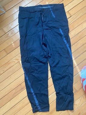 Zara Navy Blue Casual Stretch Pants